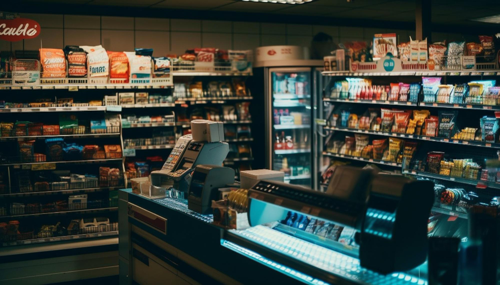 Clean, well-lit convenience store